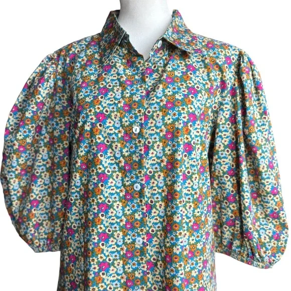 Olivia James The Label Floral Dress Sz M - Picture 4 of 10